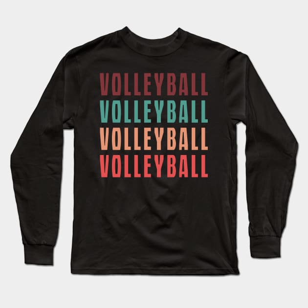 volleyball Long Sleeve T-Shirt by Mamon